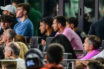 Lionel Messi watched Inter Miami's draw against NYCFC from the sidelines due to injury. 